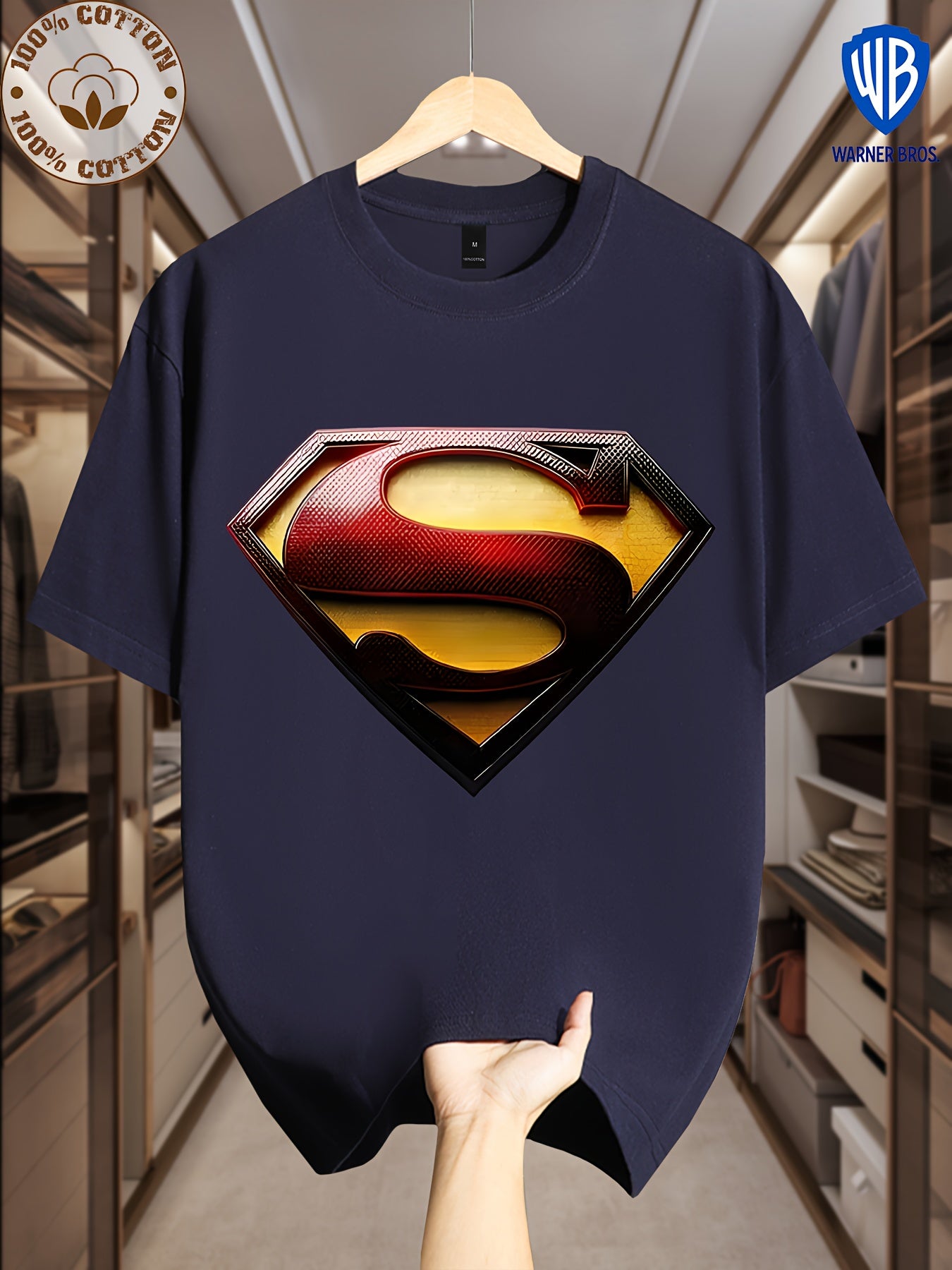 Camiseta Superman DC Manga Corta