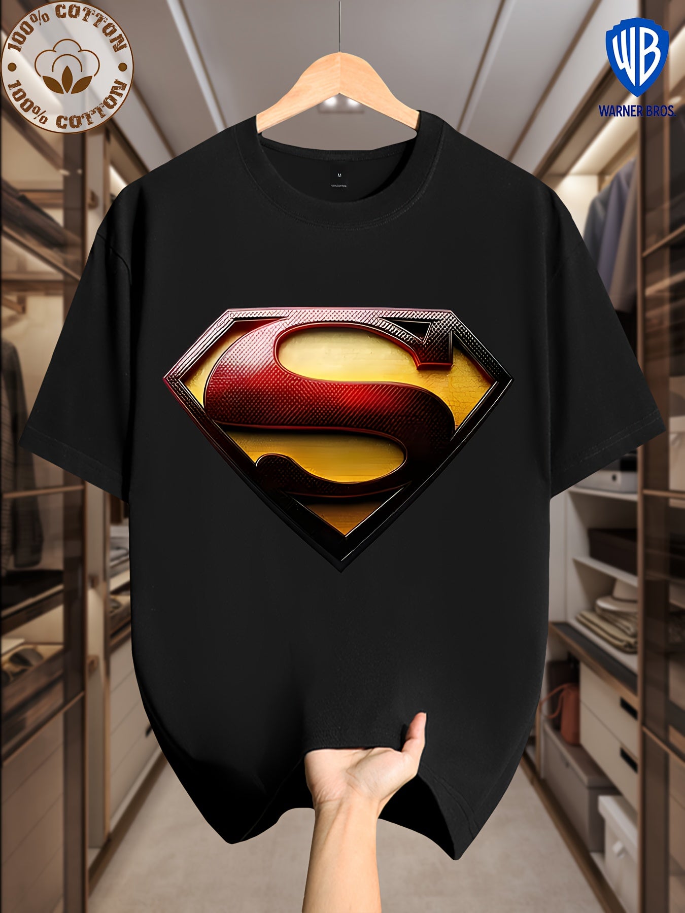 Camiseta Superman DC Manga Corta