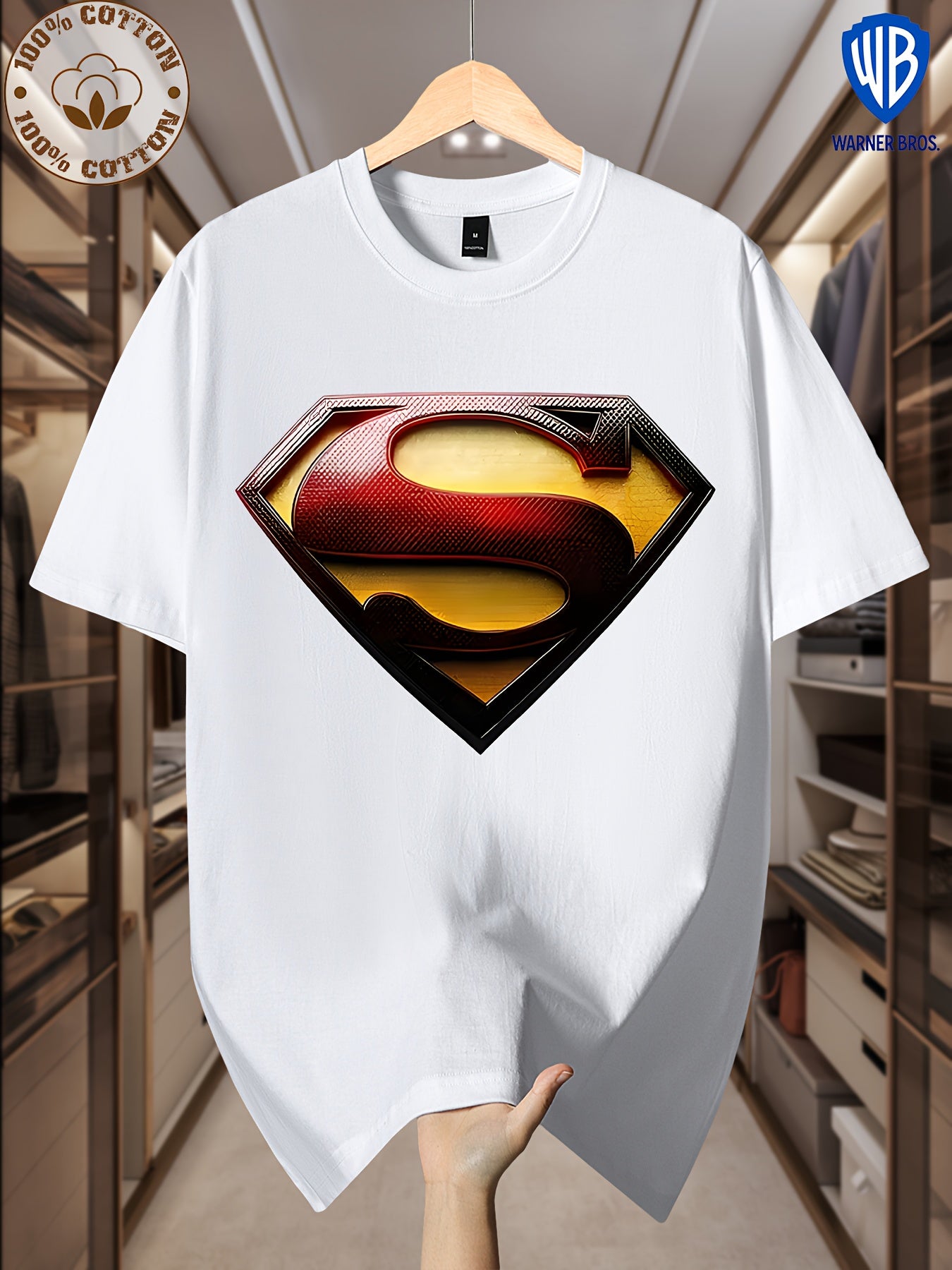 Camiseta Superman DC Manga Corta