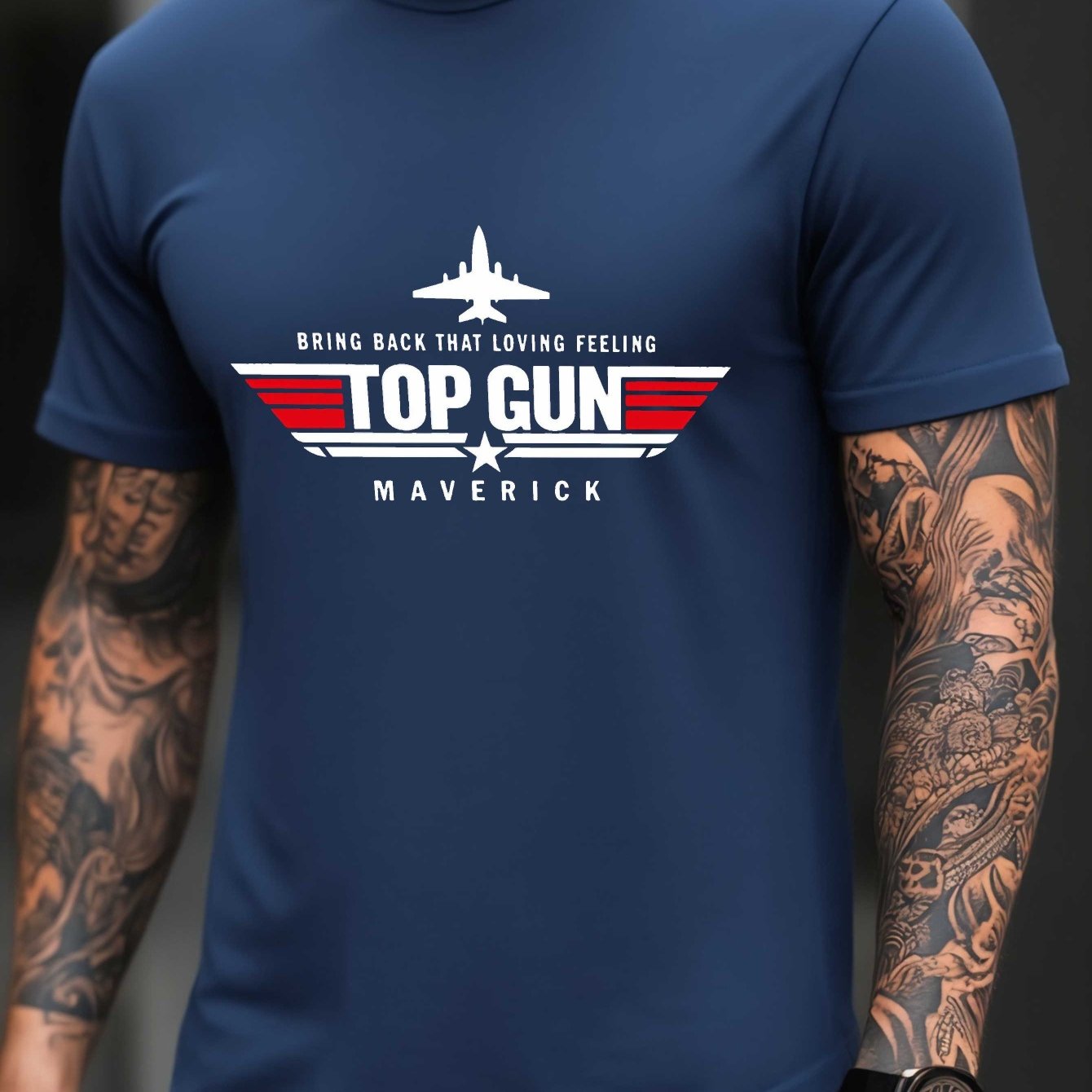 Camiseta Gráfica de Aviación para Hombre