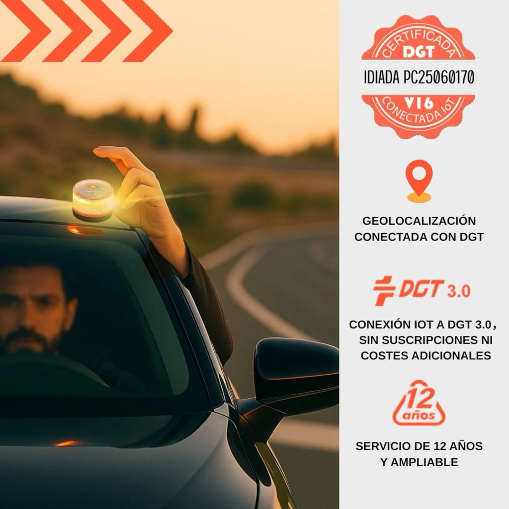 Luz Emergencia Coche Homologado DGT