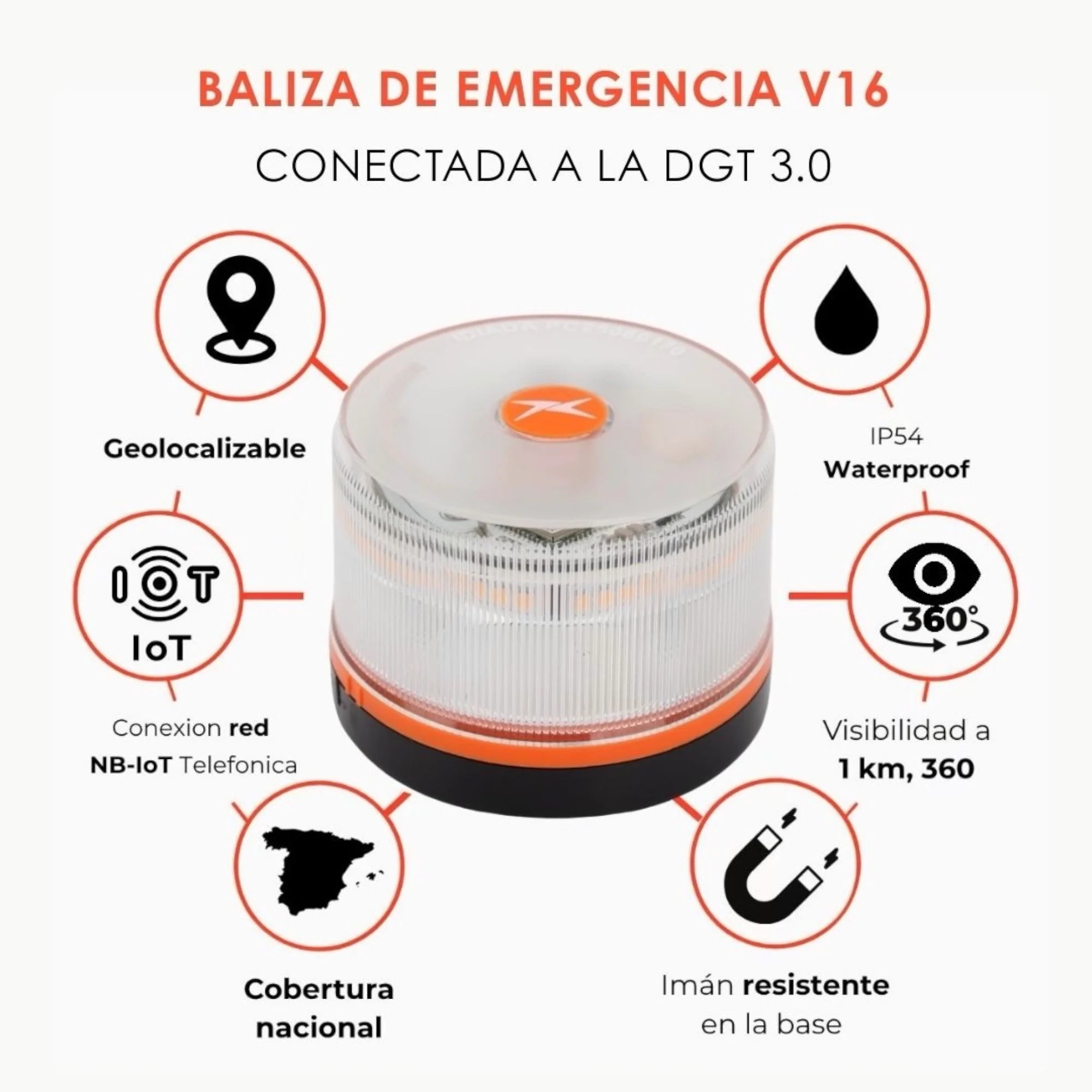Luz Emergencia Coche Homologado DGT