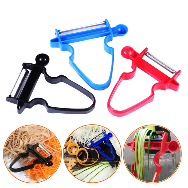 Cuchillo dentado para pelar frutas y verduras, rebanador, triturador, Juliana