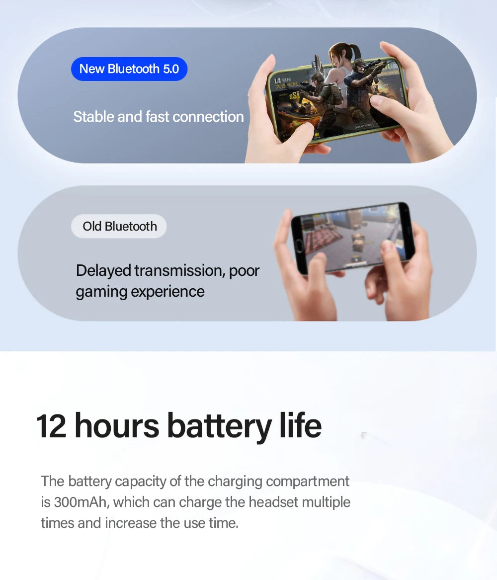 Original Lenovo LP40 auriculares inalámbricos Bluetooth Control táctil