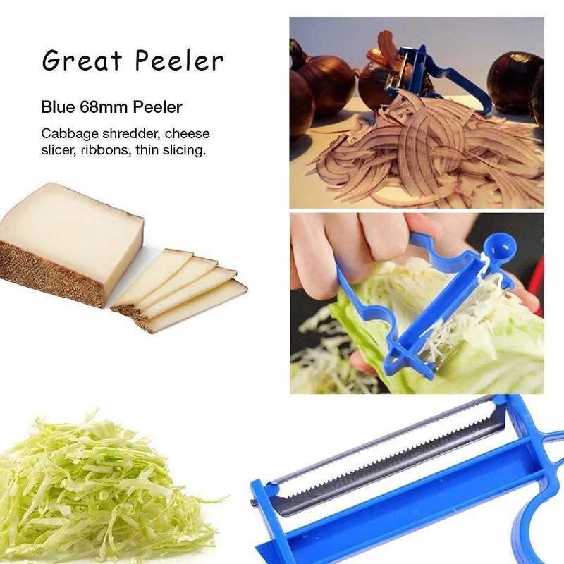 Cuchillo dentado para pelar frutas y verduras, rebanador, triturador, Juliana