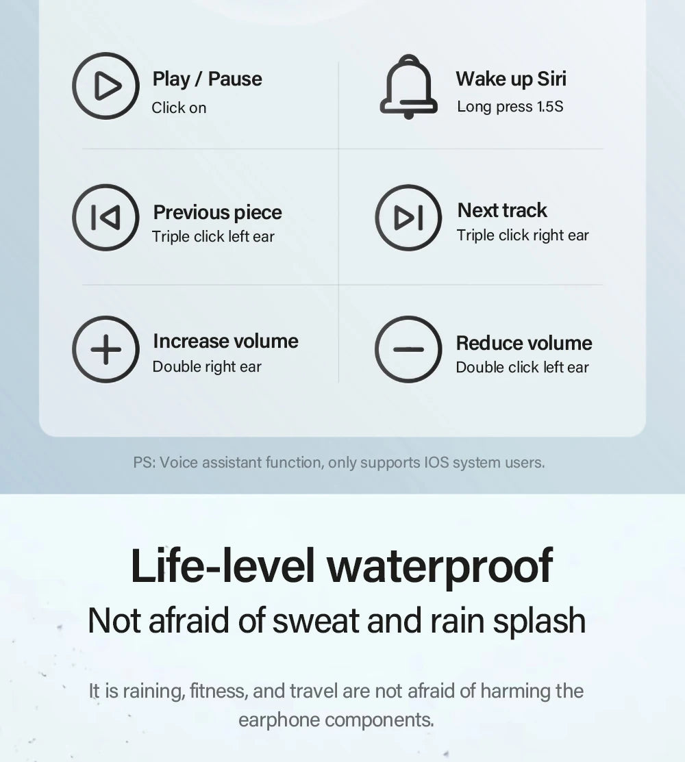 Original Lenovo LP40 auriculares inalámbricos Bluetooth Control táctil