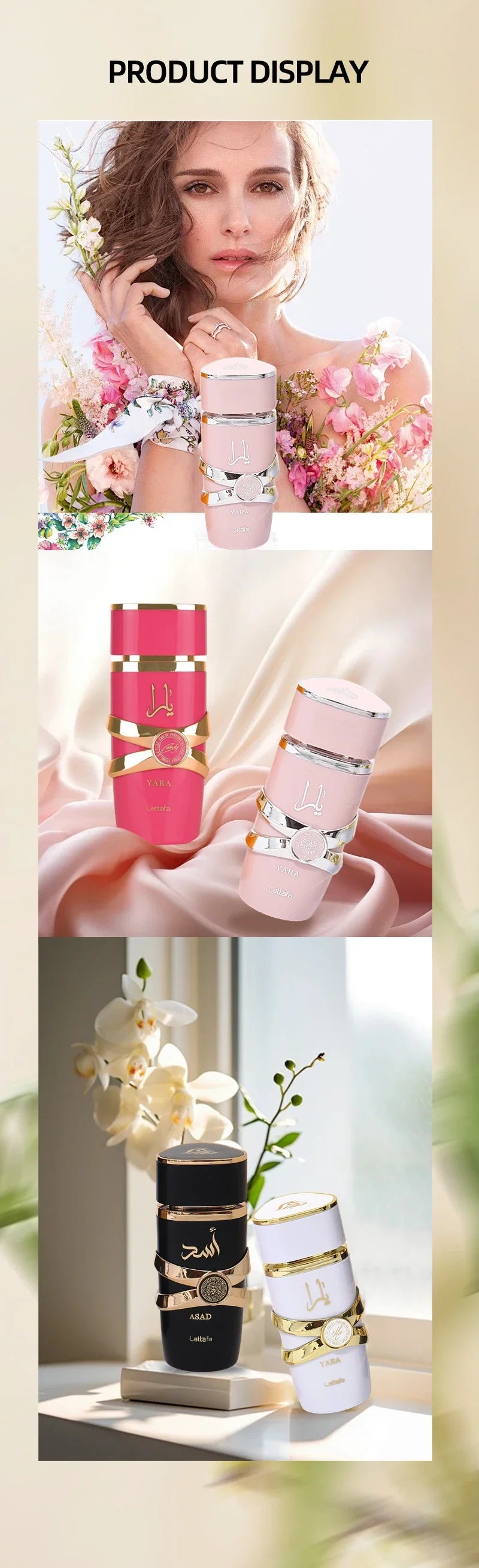 Perfume Lattafa Yara Original De 100ML para mujeres y hombres