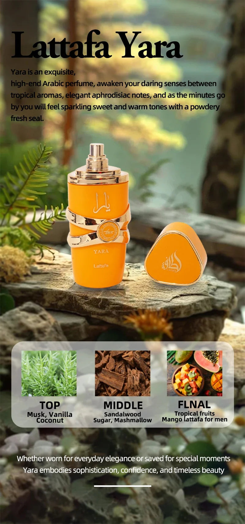 Perfume Lattafa Yara Original De 100ML para mujeres y hombres