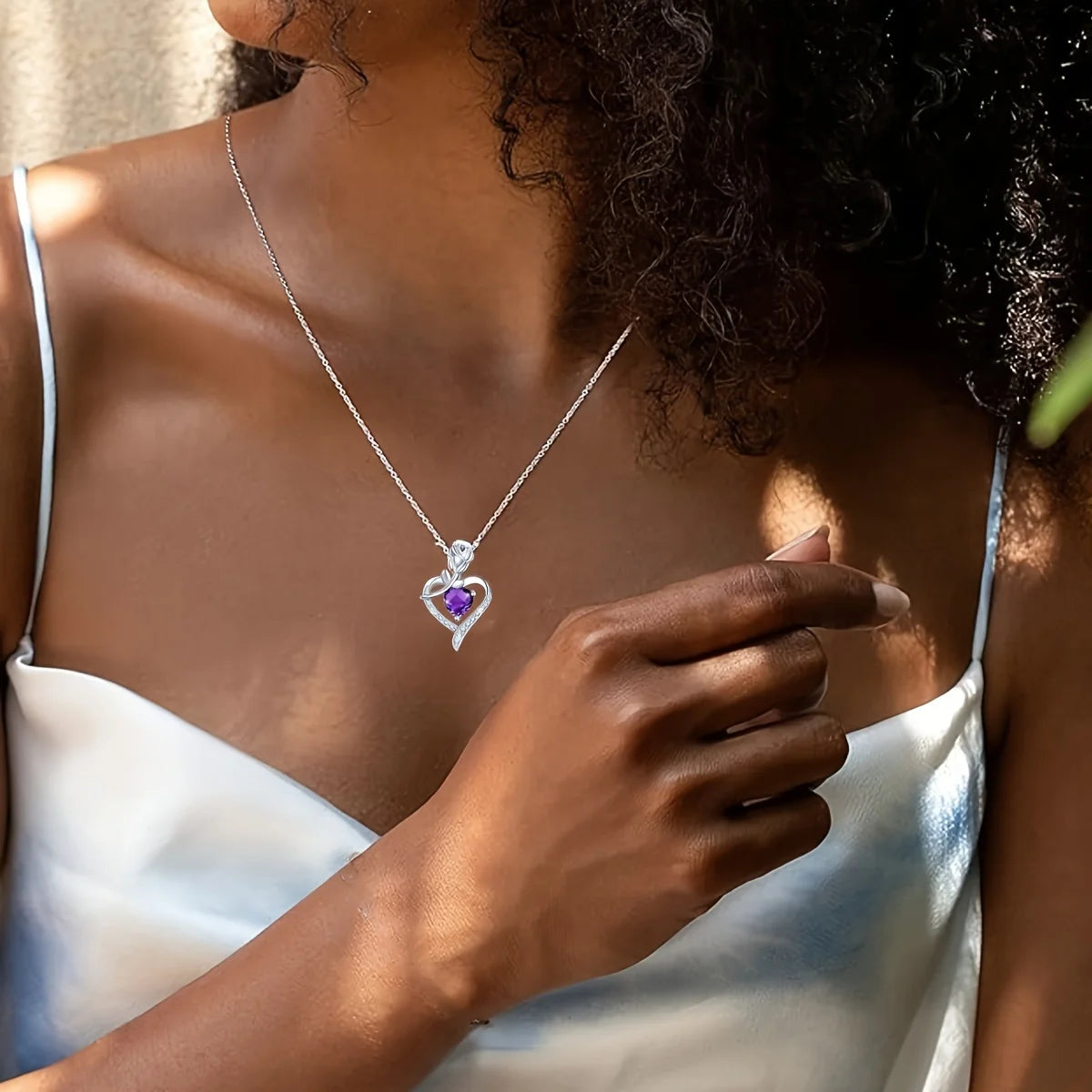 Collar con colgante de corazón