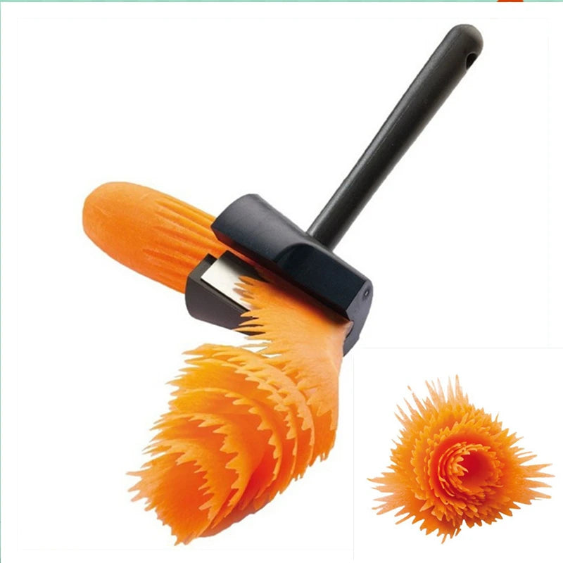 Cuchillo dentado para pelar frutas y verduras, rebanador, triturador, Juliana