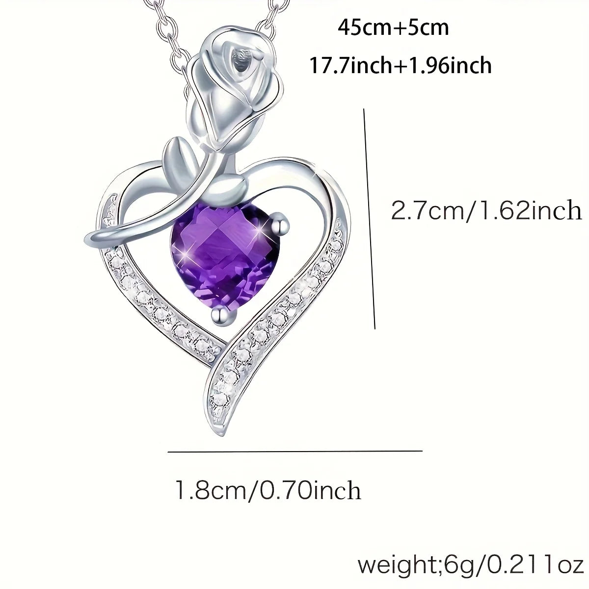 Collar con colgante de corazón