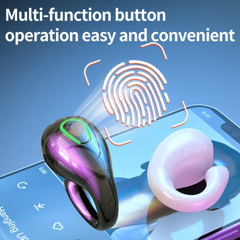 Clip de oreja auricular inalámbricos V5.3