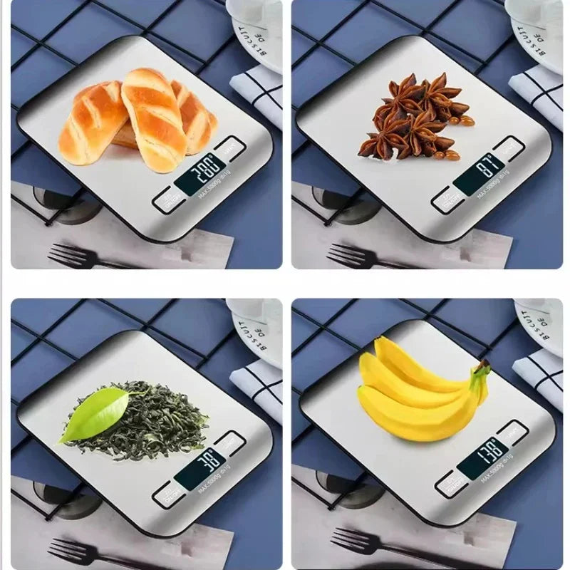 Báscula Digital de cocina con pantalla LED