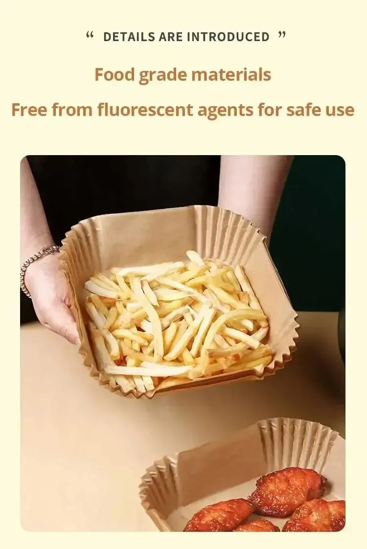 Papel desechable antiadherente para freidora de aire
