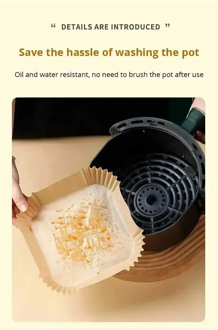 Papel desechable antiadherente para freidora de aire