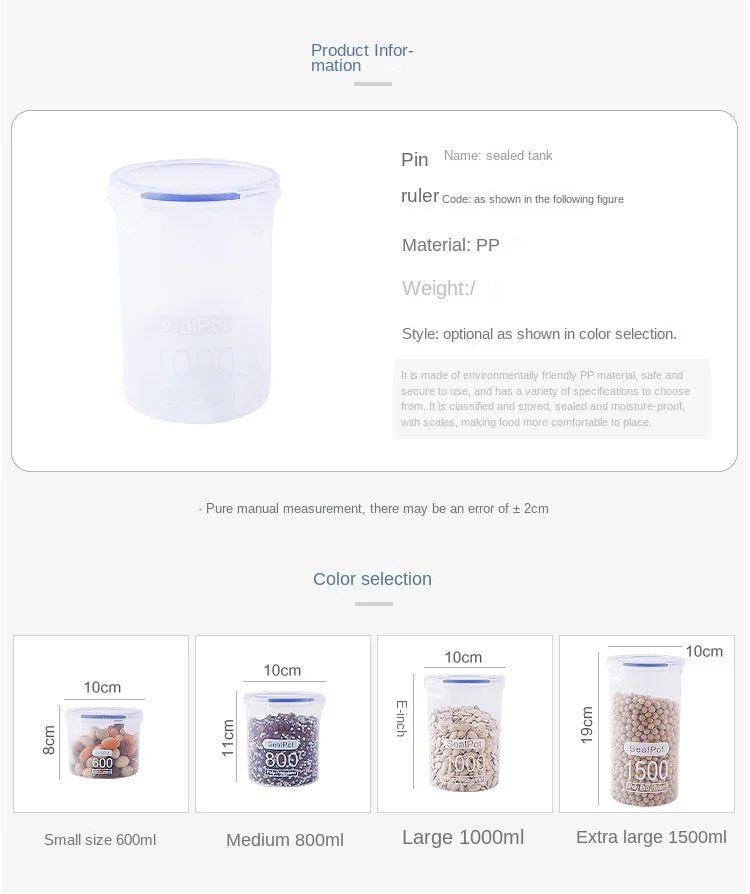 Tanque sellado de plástico