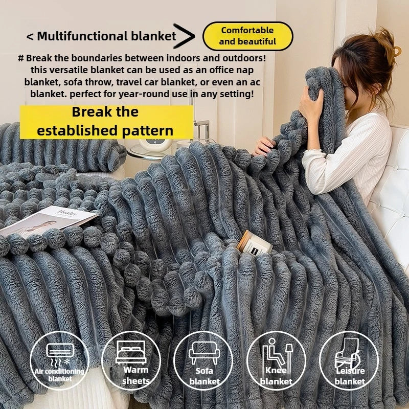 Manta multifuncional de franela