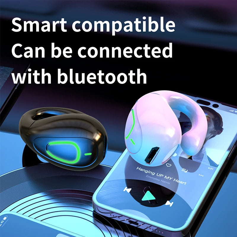 Clip de oreja auricular inalámbricos V5.3